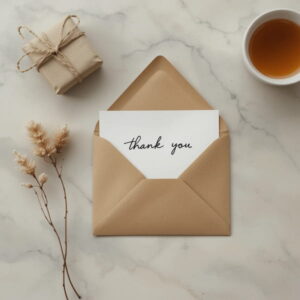 Elegant thank you letter for expressing gratitude